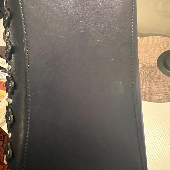 Coach Blue Swagger Bag with Floral Detail (includes shoulder strap) - Picture 9 of 9